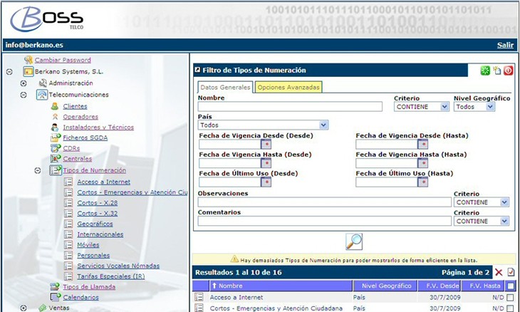 Tipos de Llamada I